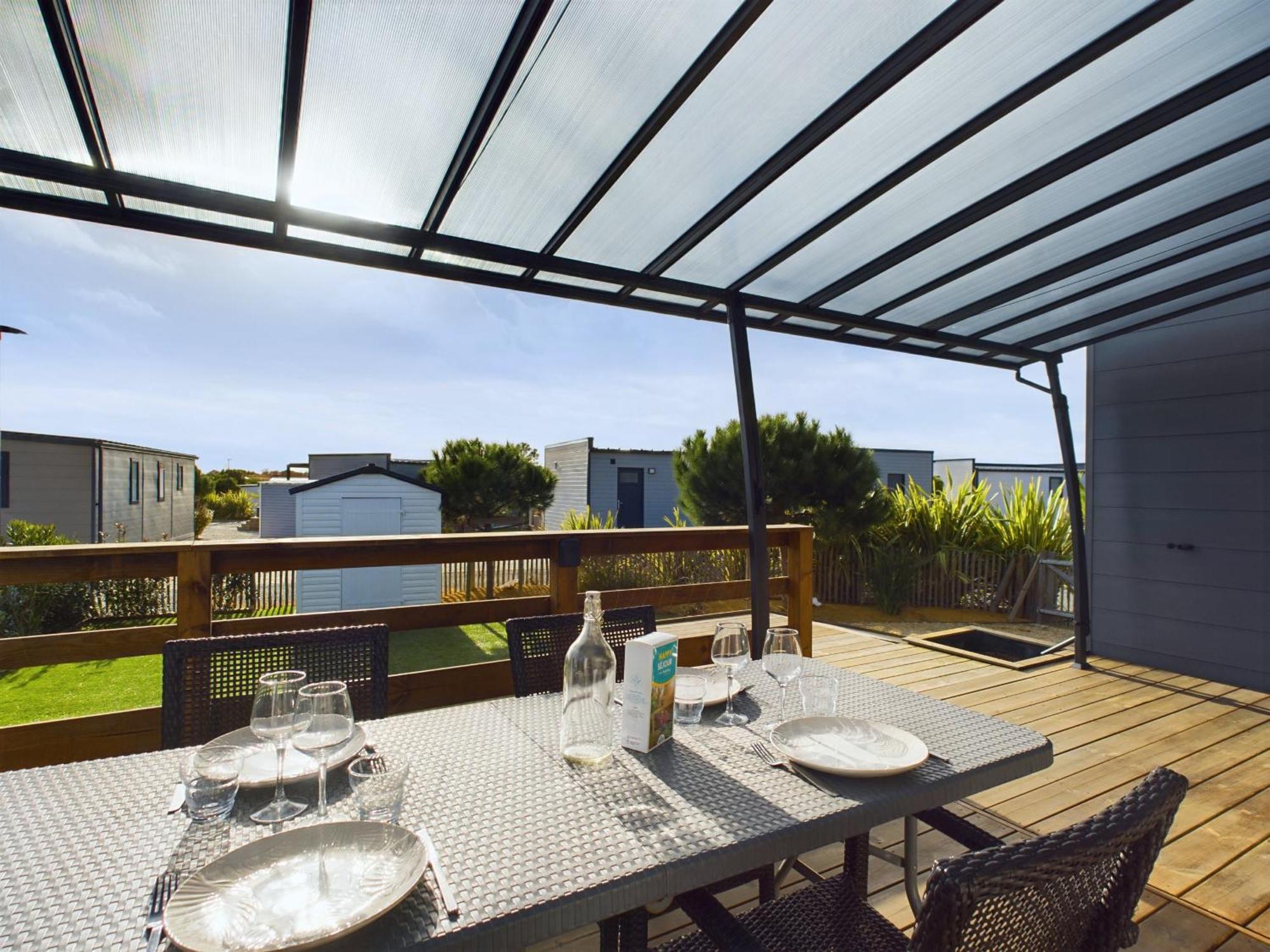 Beau Chalet Pour 4 Pers - Acces Piscine Chauffee Bretignolles-sur-Mer Exterior photo