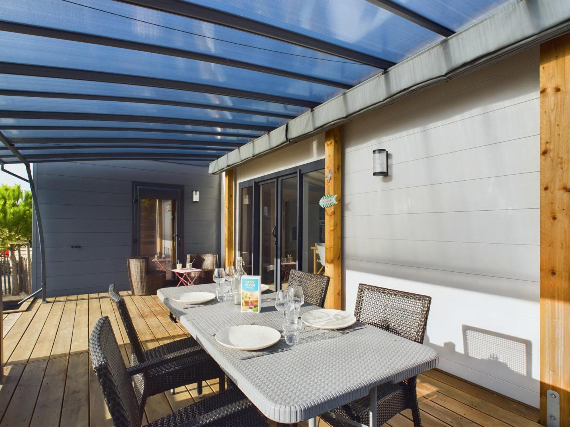 Beau Chalet Pour 4 Pers - Acces Piscine Chauffee Bretignolles-sur-Mer Exterior photo